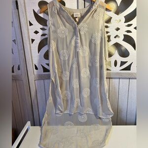 🌸 Knox Rose Boho Embroidered Tunic Top - Size Small